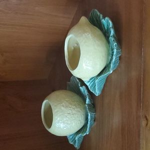 McCoy orange and lemon planter